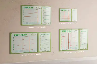 Magnetinė rašymo lenta savaitės meniu planuoklis
