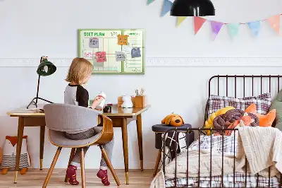 Magnetinė rašymo lenta savaitės meniu planuoklis