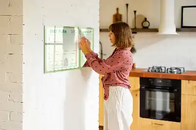 Magnetinė rašymo lenta savaitės meniu planuoklis