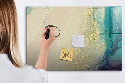 Magnetinė rašymo lenta spalvingas marmuro raštas
