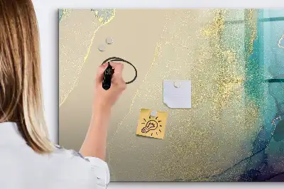 Magnetinė rašymo lenta spalvingas marmuro raštas