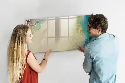 Magnetinė rašymo lenta spalvingas marmuro raštas