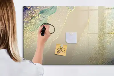 Magnetinė rašymo lenta spalvingas marmuro raštas
