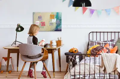 Magnetinė rašymo lenta spalvingas marmuro raštas