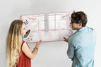 Magnetinė rašymo lenta žavingas savaitės planuoklis