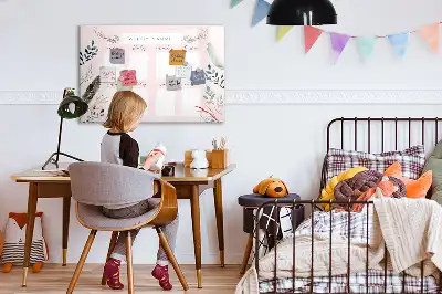 Magnetinė rašymo lenta žavingas savaitės planuoklis