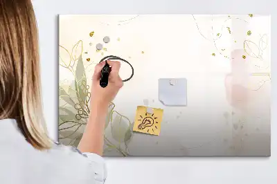 Magnetinė rašymo lenta pastelinės abstrakcijos rašto