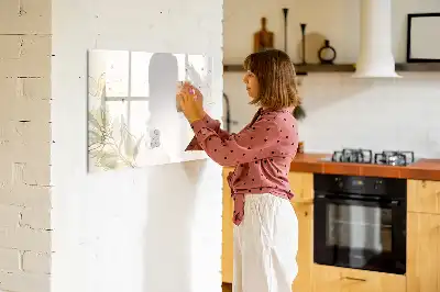 Magnetinė rašymo lenta pastelinės abstrakcijos rašto