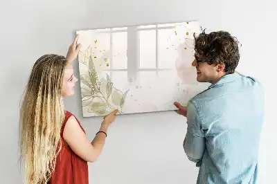 Magnetinė rašymo lenta pastelinės abstrakcijos rašto