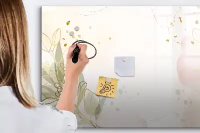 Magnetinė rašymo lenta pastelinės abstrakcijos rašto