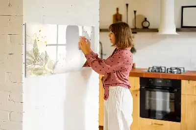 Magnetinė rašymo lenta pastelinės abstrakcijos rašto
