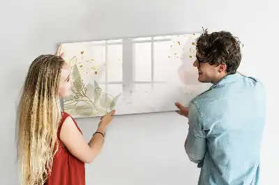 Magnetinė rašymo lenta pastelinės abstrakcijos rašto