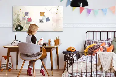 Magnetinė rašymo lenta pastelinės abstrakcijos rašto