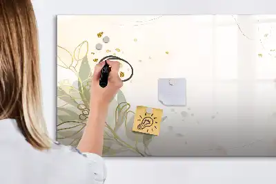 Magnetinė rašymo lenta pastelinės abstrakcijos rašto