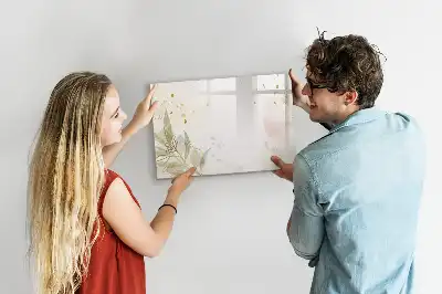 Magnetinė rašymo lenta pastelinės abstrakcijos rašto