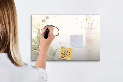 Magnetinė rašymo lenta pastelinės abstrakcijos rašto