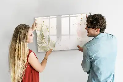 Magnetinė rašymo lenta pastelinės abstrakcijos rašto