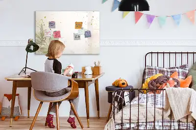 Magnetinė rašymo lenta pastelinės abstrakcijos rašto