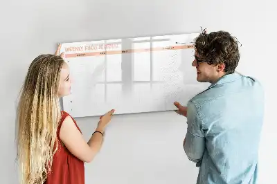 Magnetinė rašymo lenta savaitės valgiaraščio planuoklis
