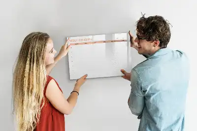 Magnetinė rašymo lenta savaitės valgiaraščio planuoklis
