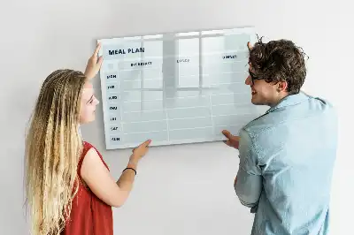 Magnetinė rašymo lenta pastelinės spalvos valgiaraštis