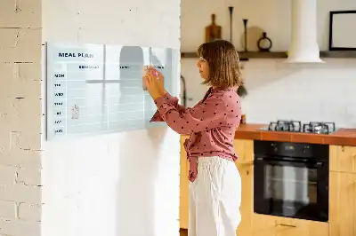 Magnetinė rašymo lenta pastelinės spalvos valgiaraštis
