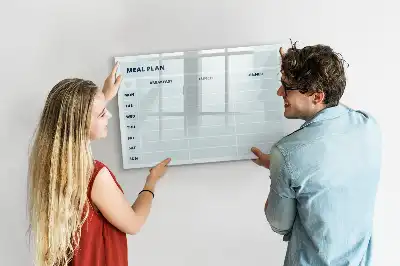 Magnetinė rašymo lenta pastelinės spalvos valgiaraštis