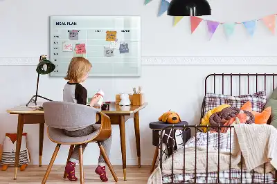 Magnetinė rašymo lenta pastelinės spalvos valgiaraštis