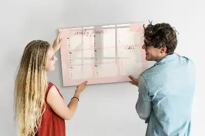 Magnetinė piešimo lenta žavingas savaitės planuoklis