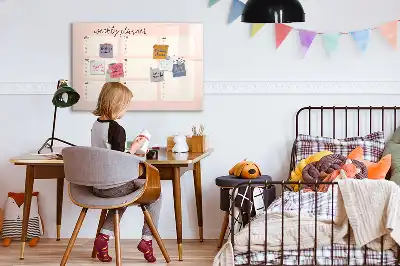 Magnetinė piešimo lenta žavingas savaitės planuoklis