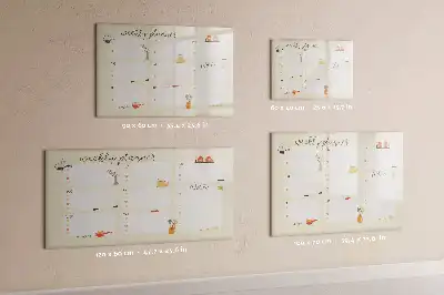 Magnetinė rašymo lenta su savaitės planuokliu