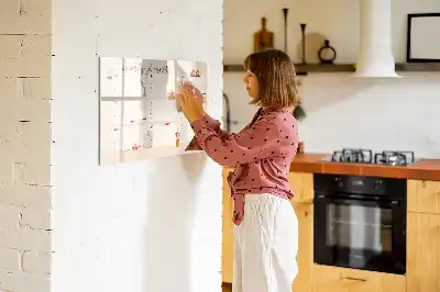 Magnetinė rašymo lenta su savaitės planuokliu