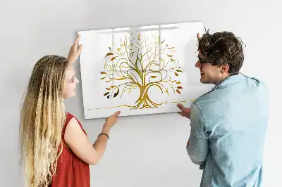 Magnetinė rašymo lenta auksinis medis