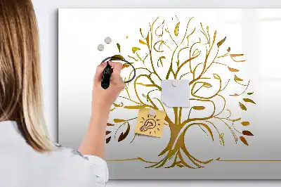 Magnetinė rašymo lenta auksinis medis