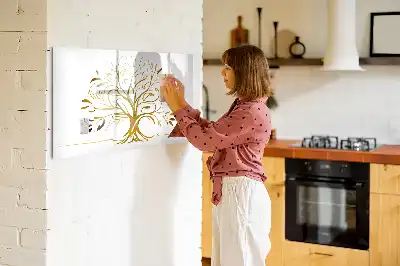 Magnetinė rašymo lenta auksinis medis
