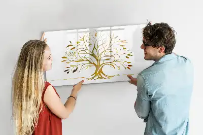 Magnetinė rašymo lenta auksinis medis