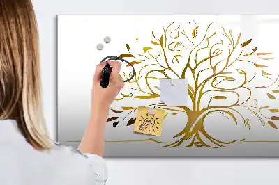 Magnetinė rašymo lenta auksinis medis