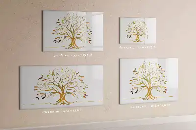 Magnetinė rašymo lenta auksinis medis