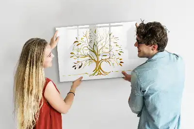 Magnetinė rašymo lenta auksinis medis