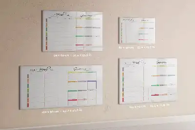 Magnetinė piešimo lenta su savaitės meniu planuotoju