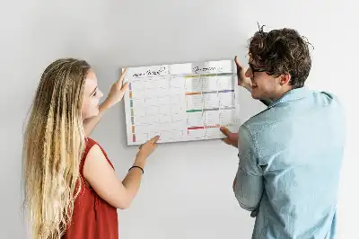 Magnetinė piešimo lenta su savaitės meniu planuotoju