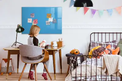 Magnetinė piešimo lenta šviesiai mėlyna