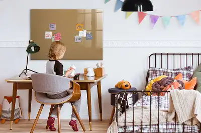 Magnetinė piešimo lenta tamsiai smėlinės spalvos