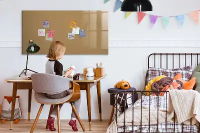 Magnetinė piešimo lenta tamsiai smėlinės spalvos