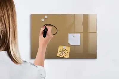 Magnetinė piešimo lenta tamsiai smėlinės spalvos