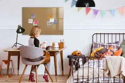 Magnetinė piešimo lenta tamsiai smėlinės spalvos