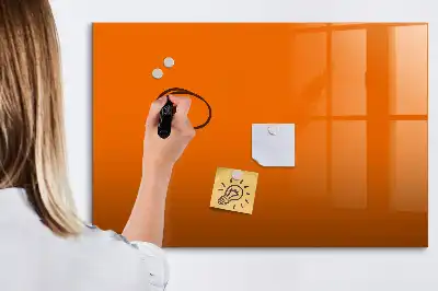 Magnetinė piešimo lenta oranžinės spalvos