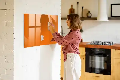 Magnetinė piešimo lenta oranžinės spalvos