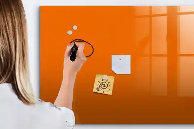 Magnetinė piešimo lenta oranžinės spalvos