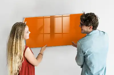 Magnetinė piešimo lenta oranžinės spalvos